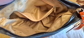 Bolso El Potro Negro y Naranja