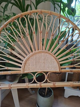Cabecero de bambú estilo sol
