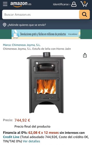 Chimenea de leña con horno