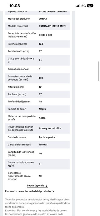 Chimenea de leña con horno