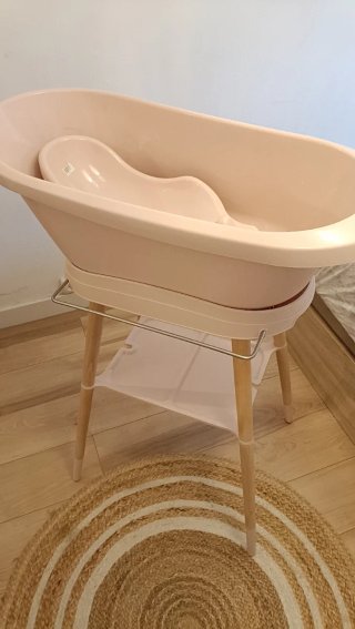 Bañera bebé JOU con termómetro regalo cambiador