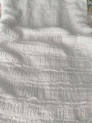 Vestido blanco con textura