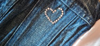 Felpa bambina rosa e jeans