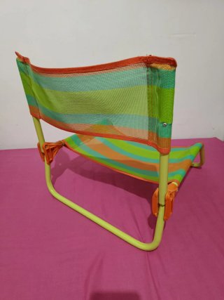 Silla de playa con rayas