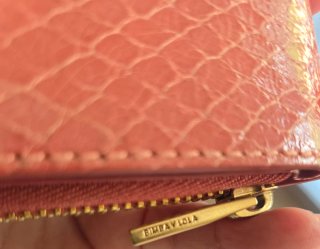 Cartera BIMBA Y LOLA rosa textura serpiente