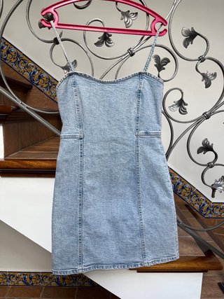 Vestido vaquero tirantes corto