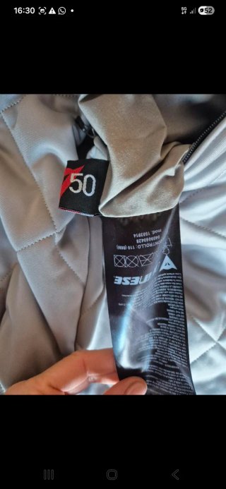 Chaqueta de moto Dainese gris