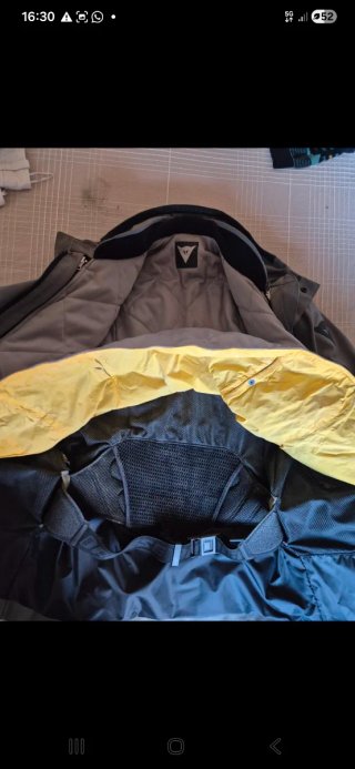 Chaqueta de moto Dainese gris