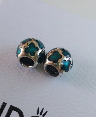 2×Charm Pandora Mariposas Bebé