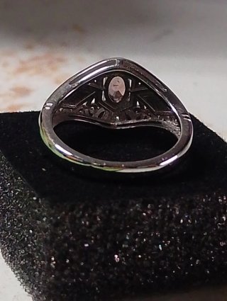 Anillo Plata Ley Turmalina Morada