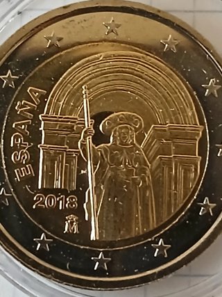 Moneda 2€ España 2018 Santiago
