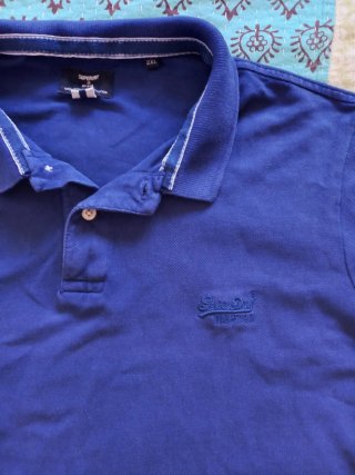 Polo Superdry azul hombre