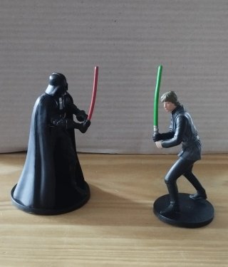 Figuras Star Wars: Han, Leia, Chewbacca, R2-D2, C-