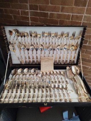 Posate in argento italiano placcato