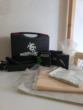 Kit completo de tatuaje Dragonhawk (Máquina Pen)