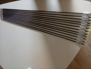 12 Flechas Carbono 3K 32 pulgadas spine 250