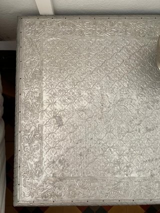 Mesa auxiliar Zara Home metal plata