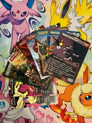Lote 373 Cartas Magic Marvel Superhéroes EN