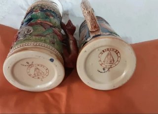 Auténticas Jarras de cerveza alemanas antiguas