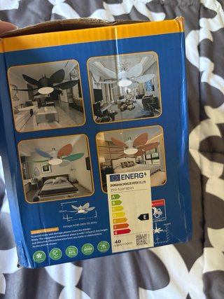 Lámpara Ventilador LED Flor 40W