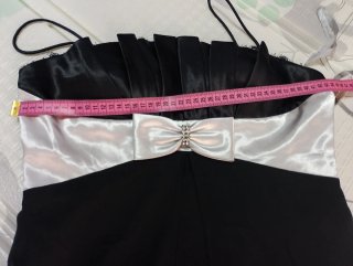 Vestido fiesta Easy Wear T.44 negro/blanco