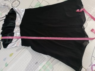 Vestido fiesta Easy Wear T.44 negro/blanco