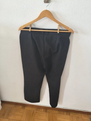 Pantalón de traje negro, talla S-M