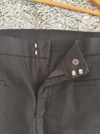 Pantalón de traje negro, talla S-M