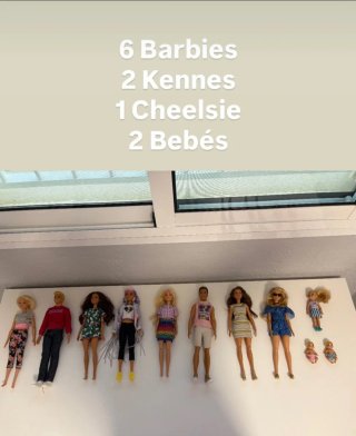 Casa y Coche Barbie.Muñecos y accesorios incluidos