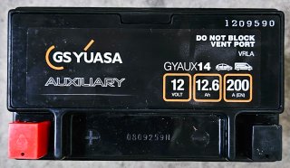 Batería Yuasa YTX14 12V 12.6Ah 200A