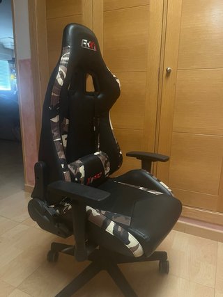 Silla Gamer X-Rocker Negra Camuflaje