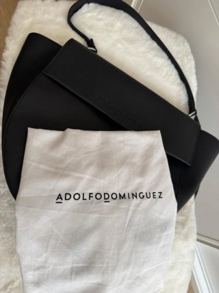 Bolso Adolfo Dominguez Negro Piel