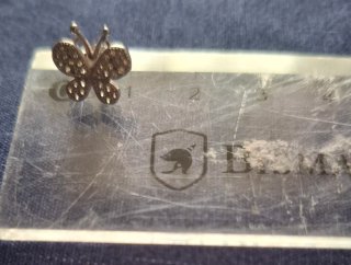 Pendientes de plata con mariposas