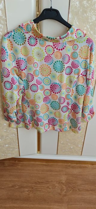 Camisa tipo chaqueta multicolor
