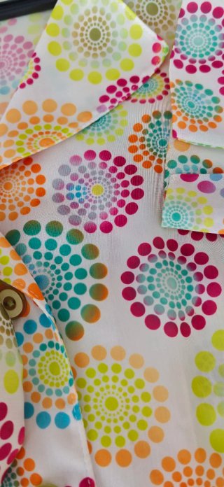 Camisa tipo chaqueta multicolor