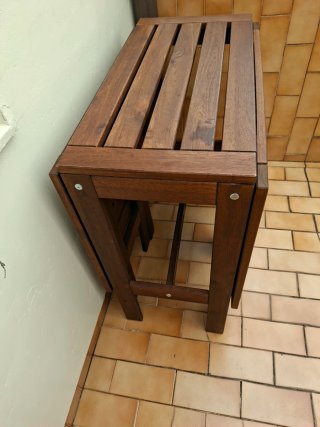 Tavolo pieghevole in legno Ikea