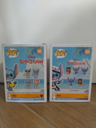 Funko Pop! Stitch Luau 1567 & Skeleton 1234