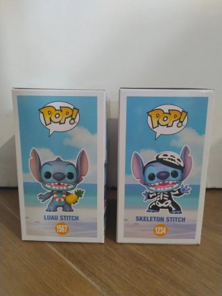 Funko Pop! Stitch Luau 1567 & Skeleton 1234