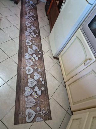 Tappeto Runner Cuori 53x350 cm