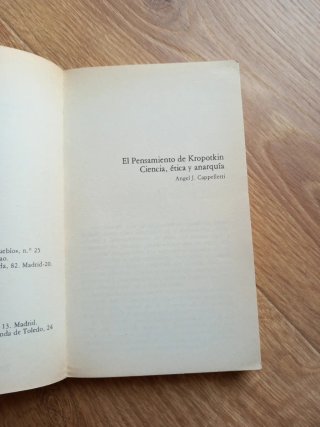 CAPELLETTI: El pensamiento de Kropotkin