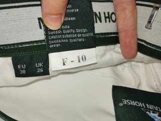 Pantalón de equitación Mountain Horse blanco nuevo