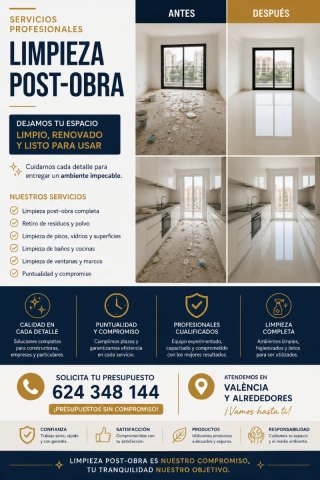 LIMPIEZA POST-OBRA PROFESIONAL