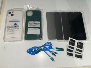 4 Cristales Privacidad + 2 Fundas iPhone 14 Plus
