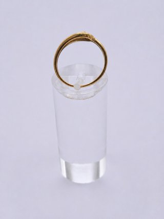 Anillo oro 18k con circonitas