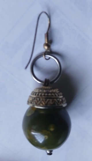Pendientes colgantes verdes