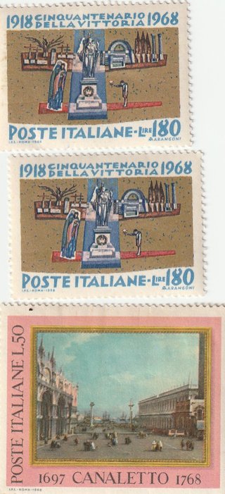 Lotto francobolli 1968