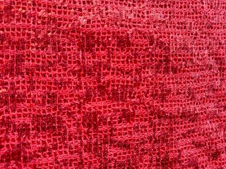 Tela de encaje elástico con lentejuelas roja