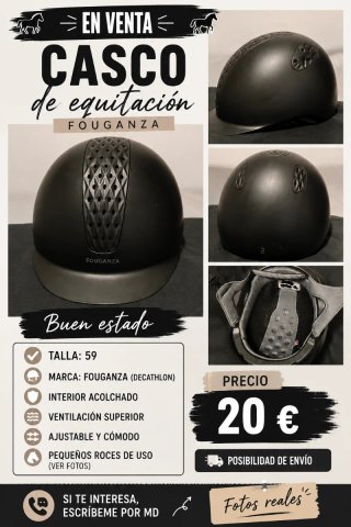 Casco Fouganza Talla 59