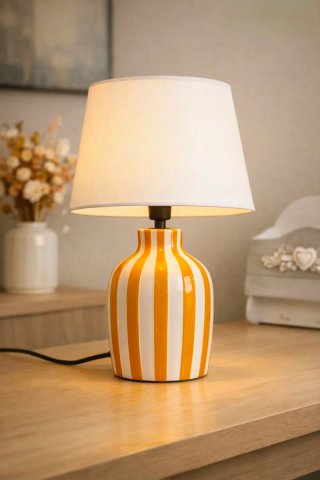 Lampada da tavolo a righe 40 cm height