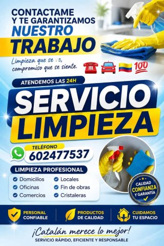 Ofereixo un bon servei de neteja.